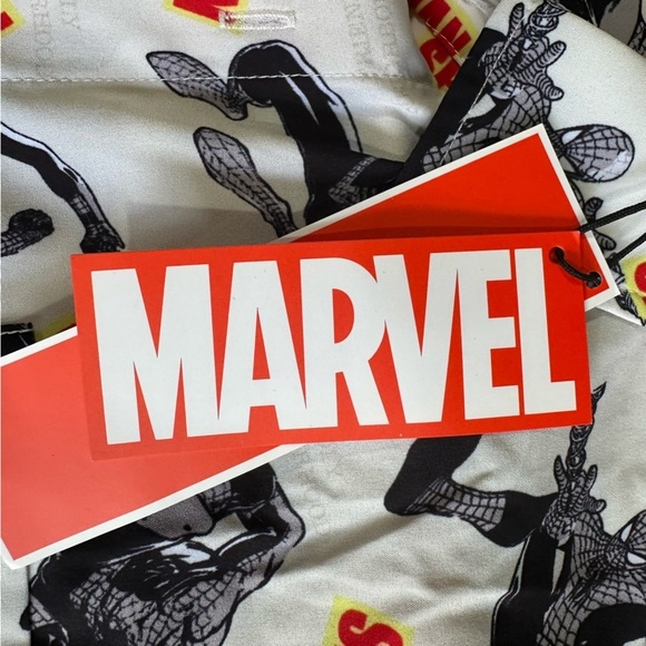 Marvel Spiderman Button Front Shirt All Over Print Men's XL Zaful NWT - Picture 6 of 8
